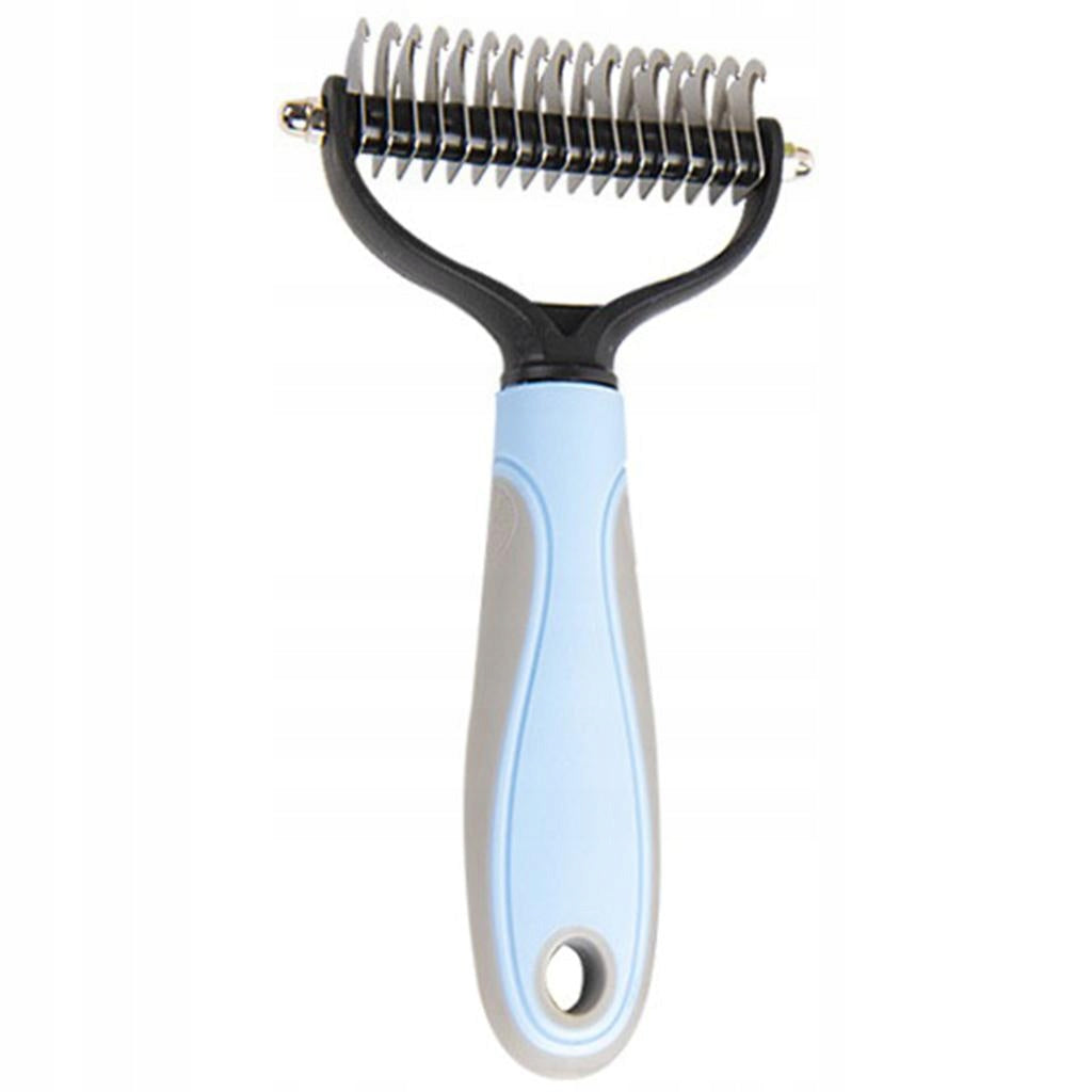 Pet Grooming Brush Hair Tool Professional Deshedding Tool Comb Blue