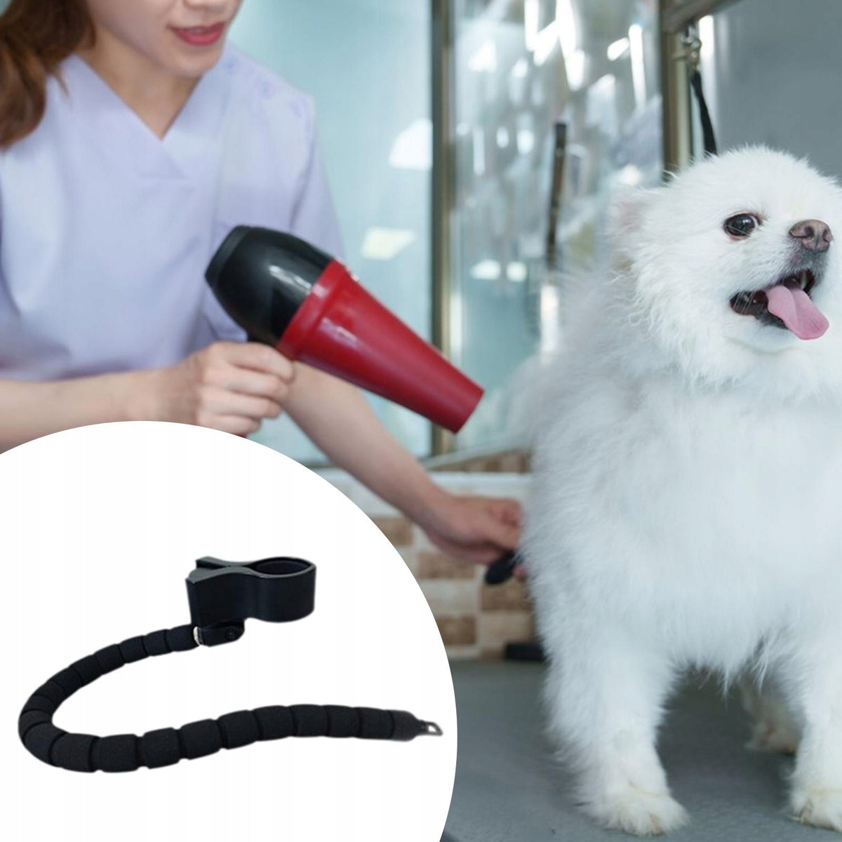 Pet Grooming Hair Dryer Neck Holder Blow Dryer Rack without Parts