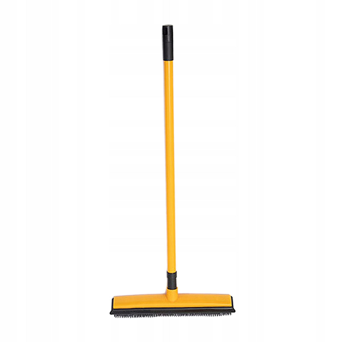 Pet Hair Remover with Telescopic Handle Cleaning Tool Carpet Rake Orange