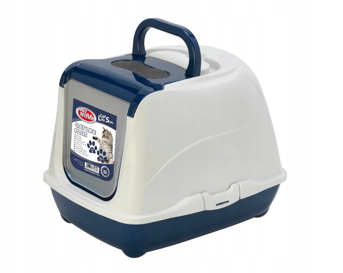 Pet Nova Cat Toilet 57cm Navy Blue