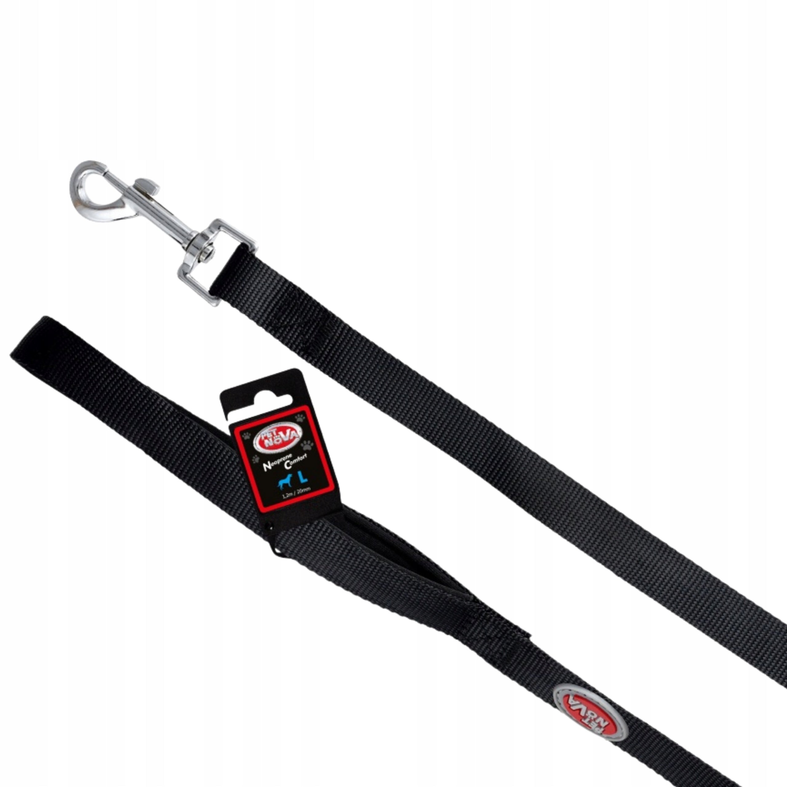 Pet Nova Dog Leash for Small and Large Dogs 4-20kg Black 120cmx2cm Kind traditional