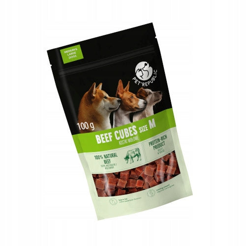 Pet Republic dog cubes beef trainers 100g