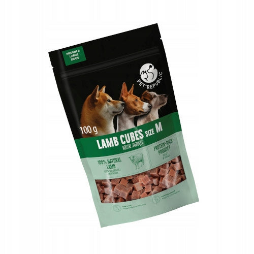 Pet Republic dog cubes lamb trainers 100g