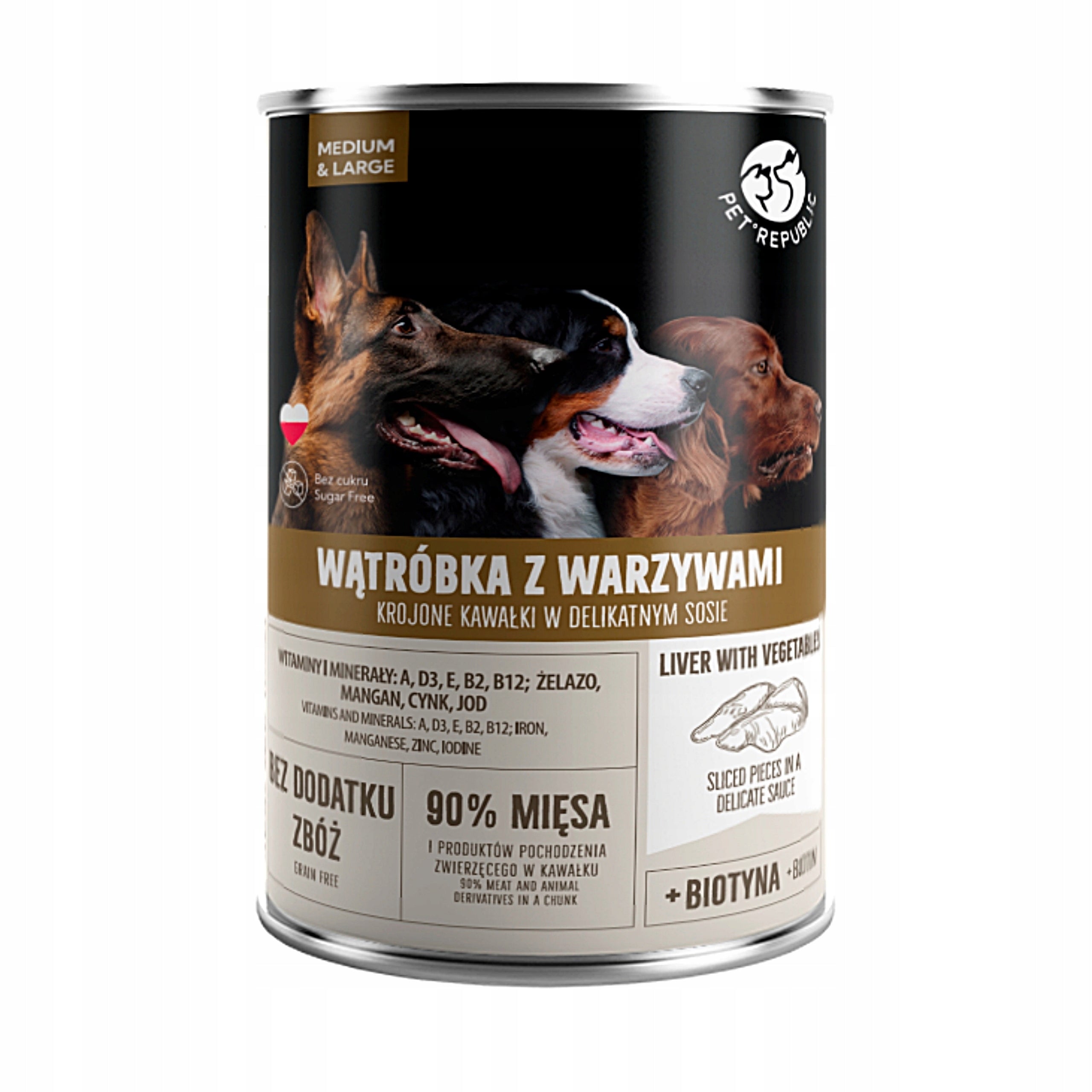 Pet Republic dog food MIX FLAVORS 7,5 kg wet food Manufacturer code PETREPUBLIC karma mokra dla psa