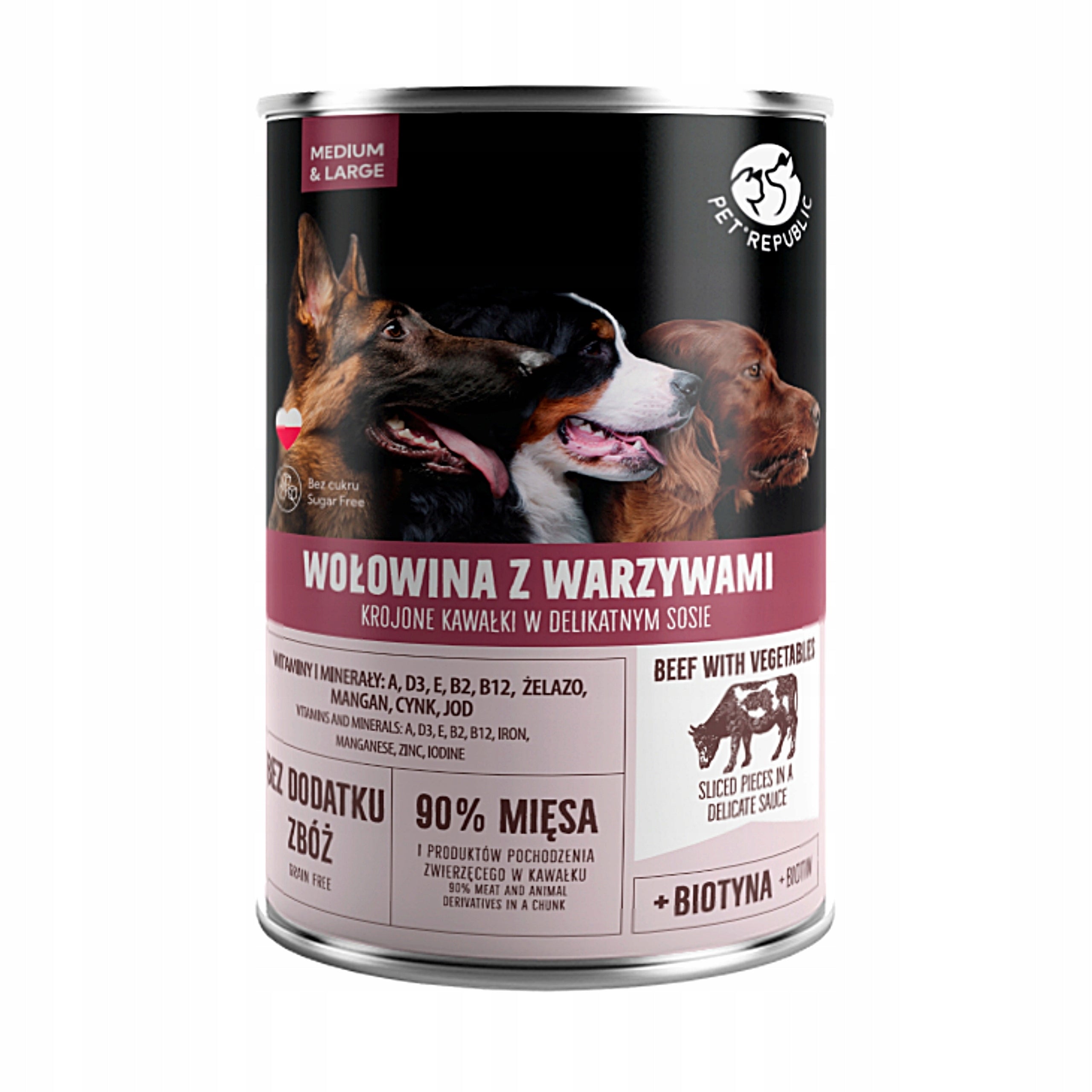Pet Republic dog food MIX FLAVORS 7,5 kg wet food Packaging status original