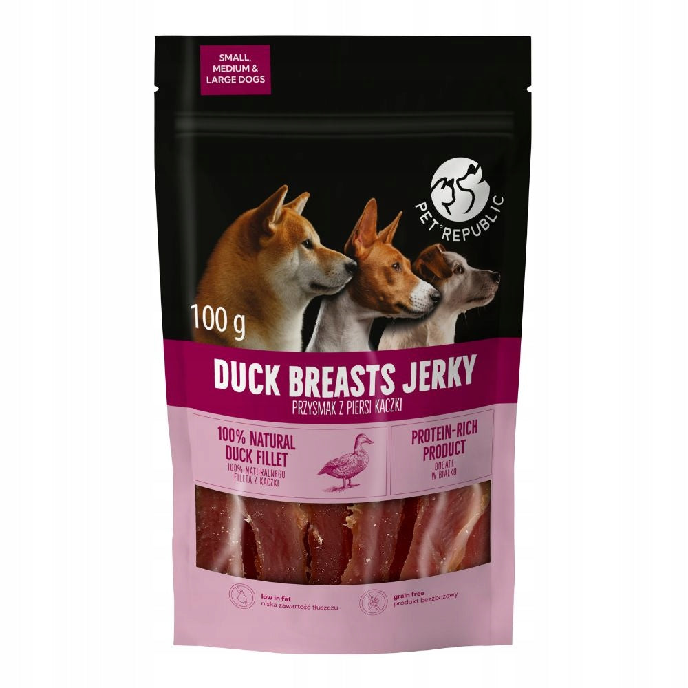 Pet Republic dried duck breasts (universal size) 100g