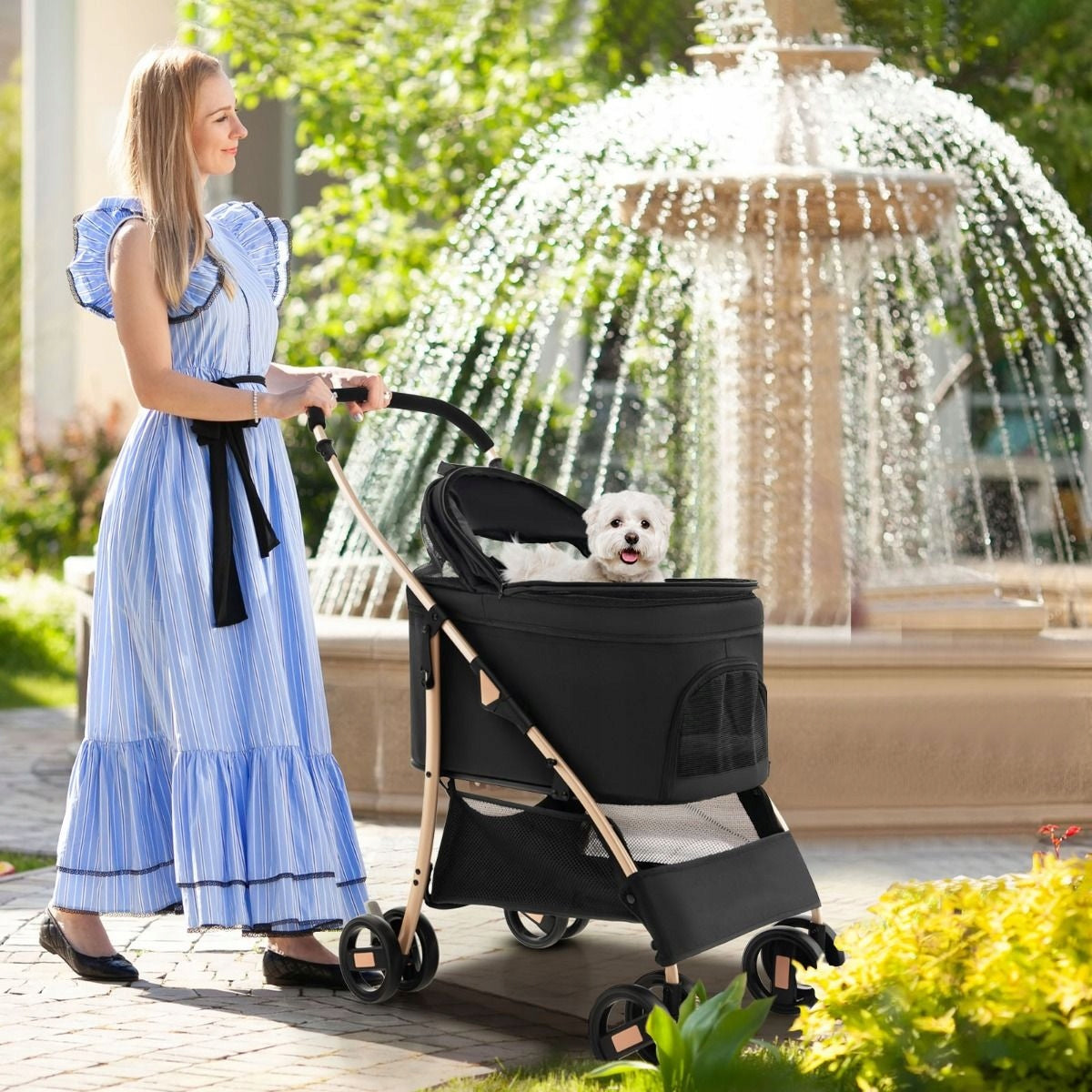 Pet Stroller with Car Seat Pet Transporter Kind carrier