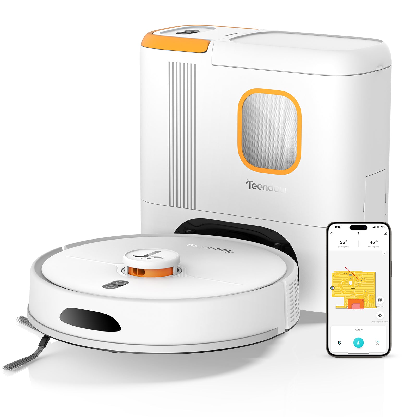 Pet Sweeper 3in1 Cleaning Robots 6000Pa Teendow D20S Max+ APP Manufacturer code 9324657250955