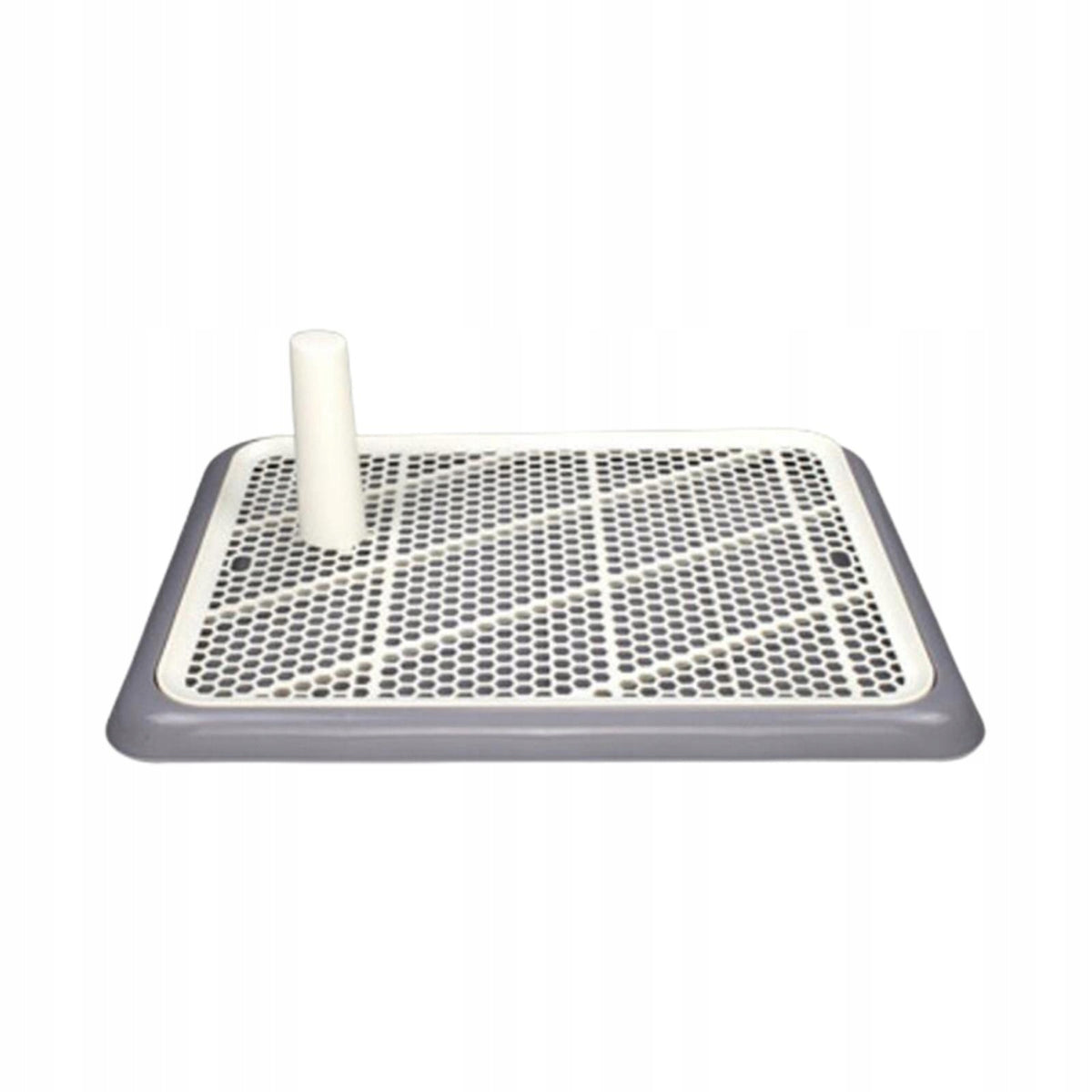 Pet Toilet Dog Cat Potty,Dog Litter Box with Urinary Column, Portable Grey Packaging status no packaging