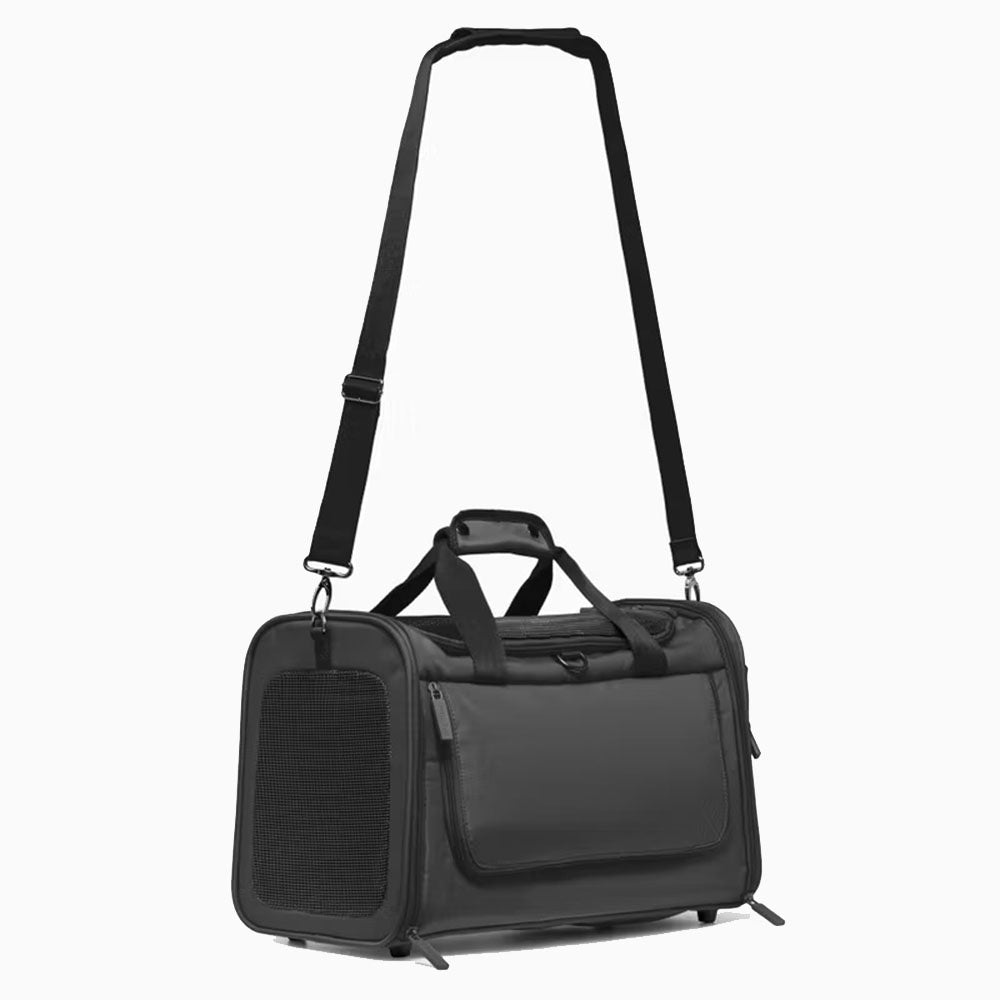 Pet Transporter PUCCINI BP50251 1 Black Build type for hand carrying top opening front or side opening locked