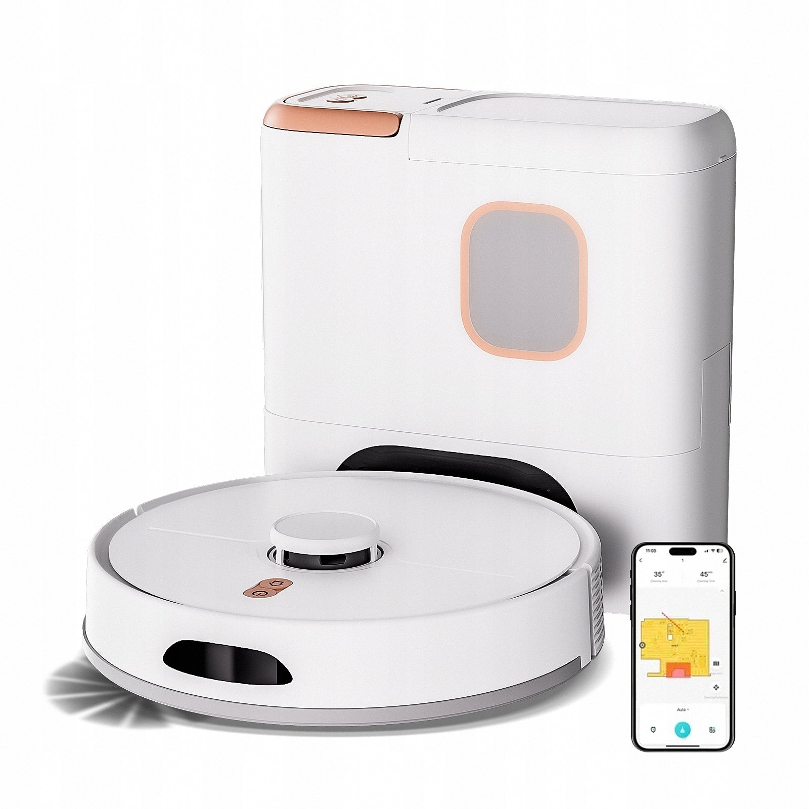 Pet Vacuuming Robot 5200mAh 6000pa Voice Control Cleaning Robots