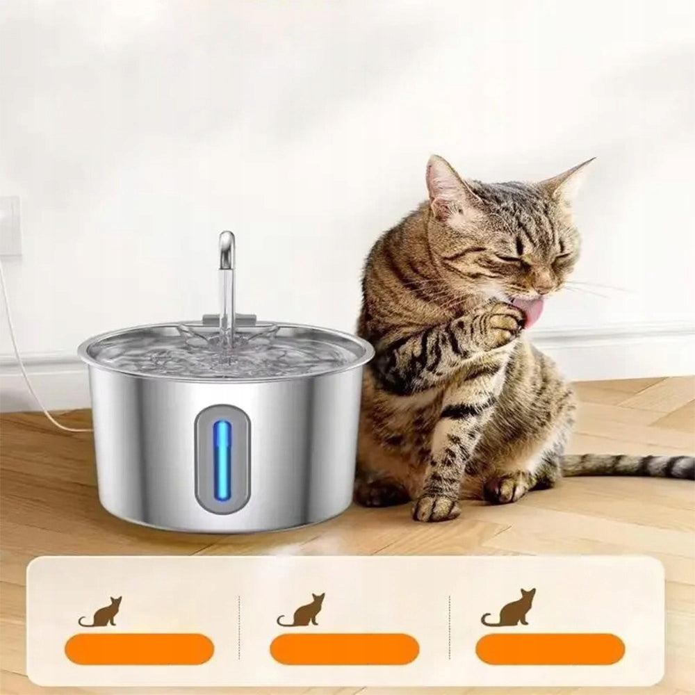 Pet Water Fountain 2.2L Automatic Dispenser Dog Cat Bowl Quiet Filter