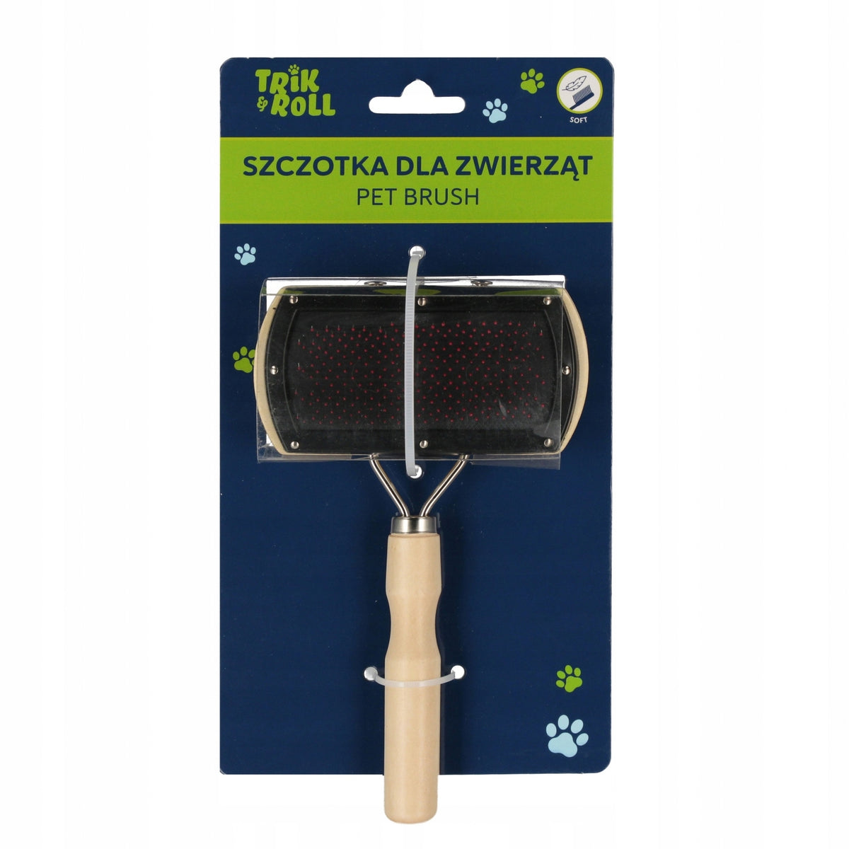 Pet brush 2sided natural TRIK&ROLL 560690