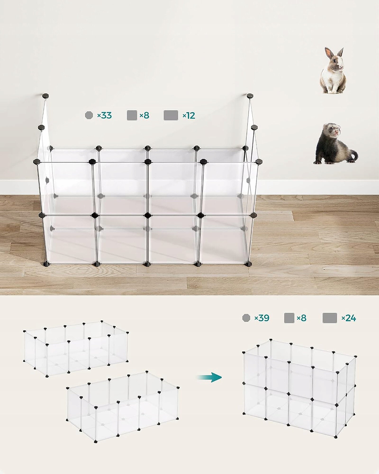 Pet enclosure FEANDREA LPC001W01 Kind playpen