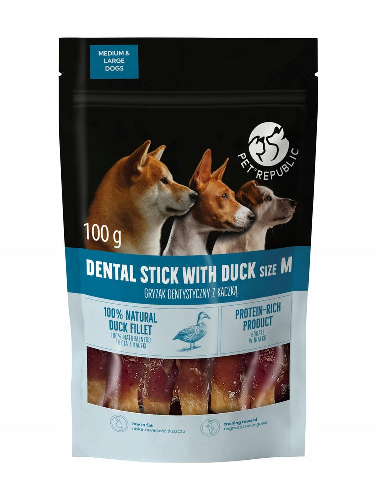 PetRepublic Dental Teether with Duck for Dog 100g M
