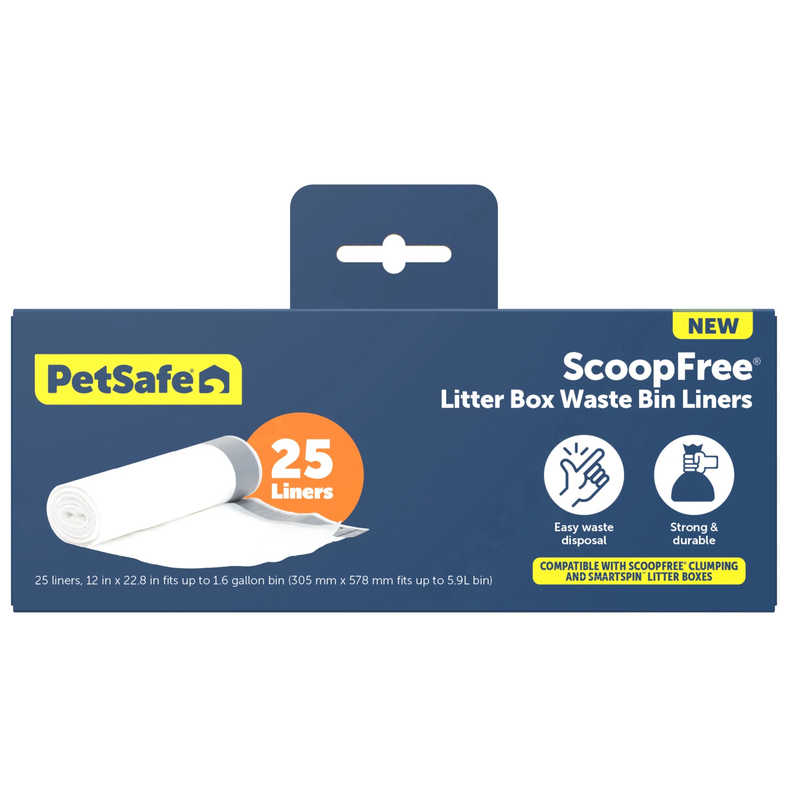 PetSafe bags for self-cleaning litter boxes Scoop Free and SmartSpin 25pcs. Length 57.8 cm