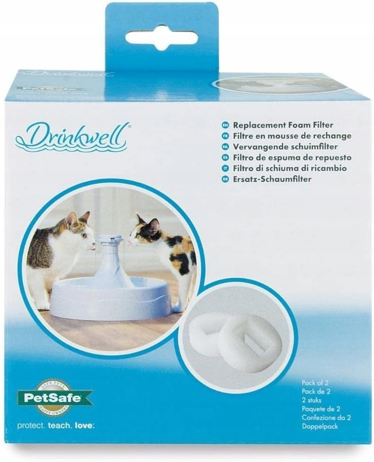 PetSafe foam filters for Drinkwell 360 Plastic Pet Fountain 2x EAN (GTIN) 0729849145085