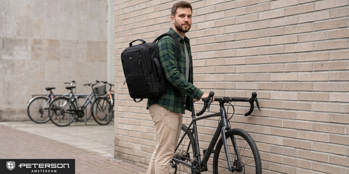 Peterson Laptop Backpack with USB Port for Travel School Work Packaging status original