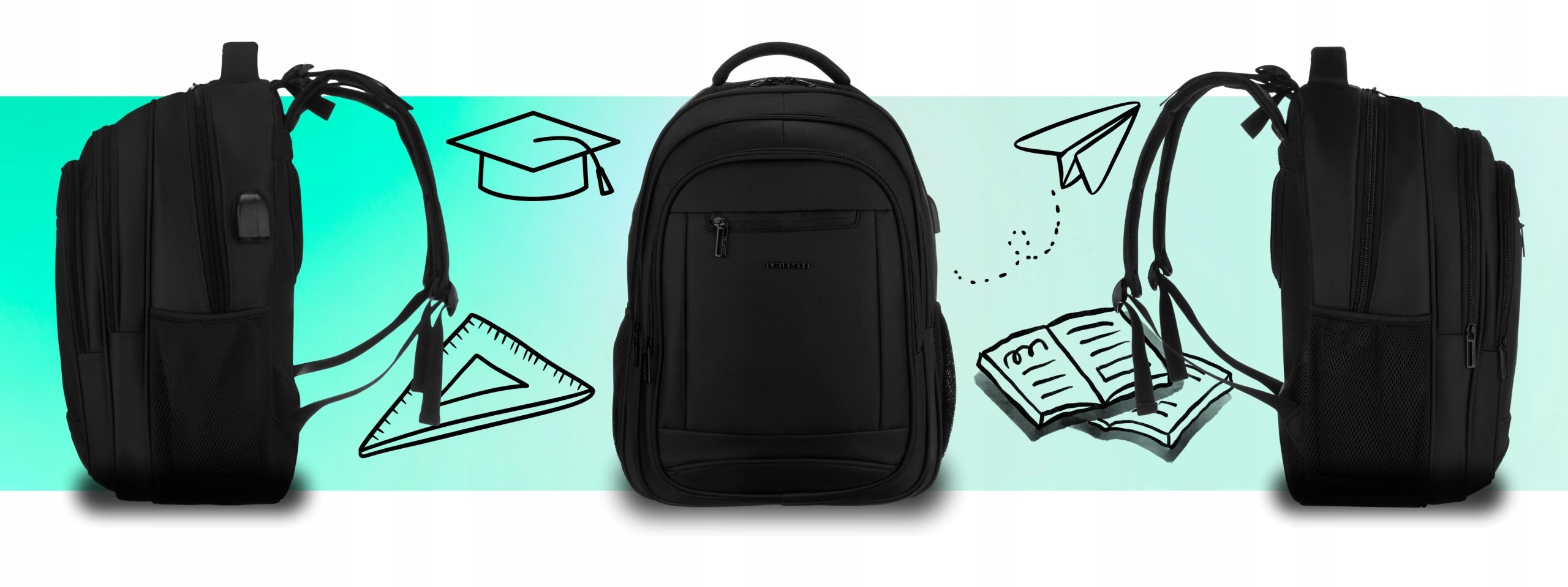 Peterson city backpack for school work for college laptop elegant Brand Peterson