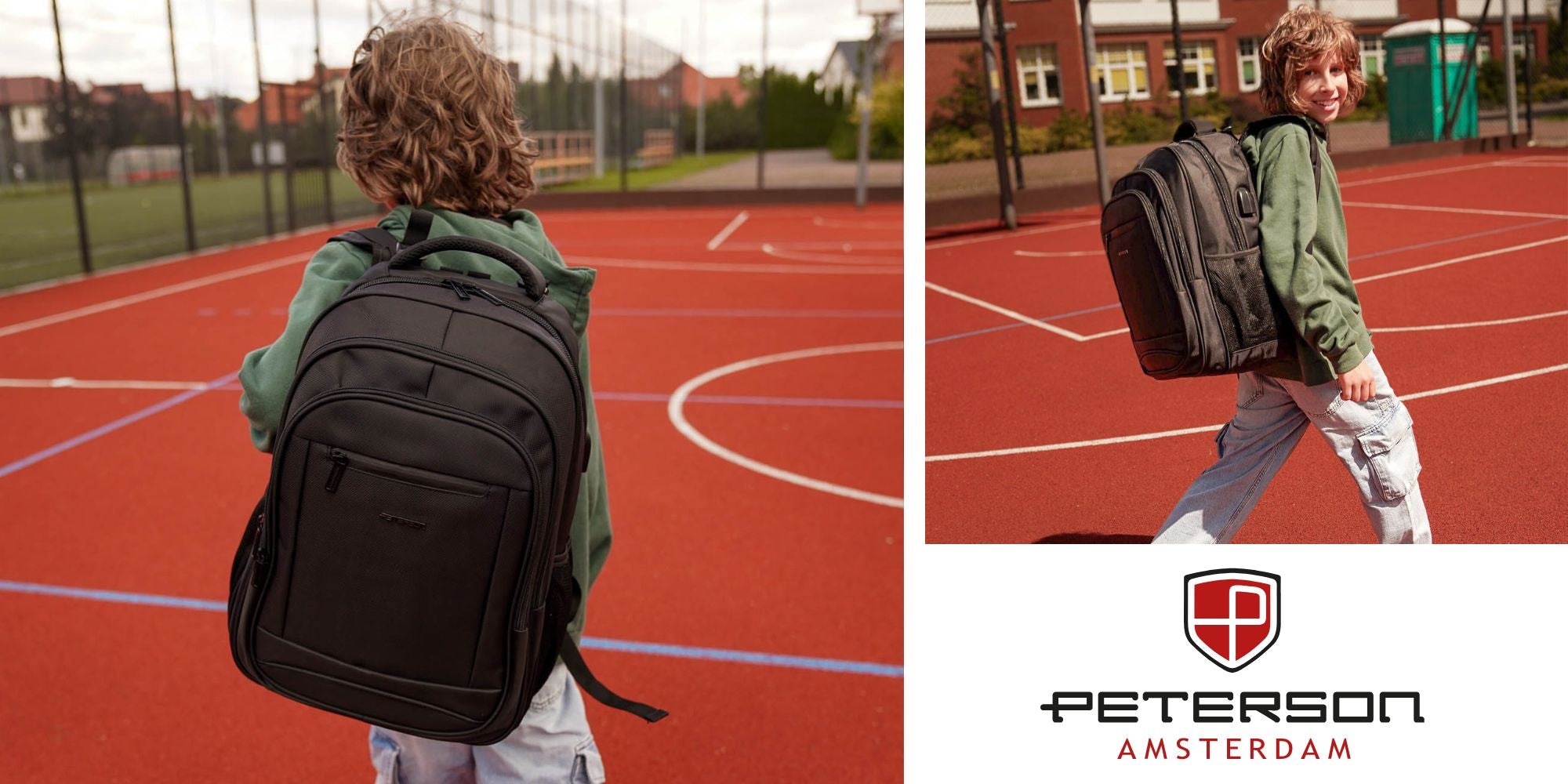 Peterson city backpack for school work for college laptop elegant Packaging status original