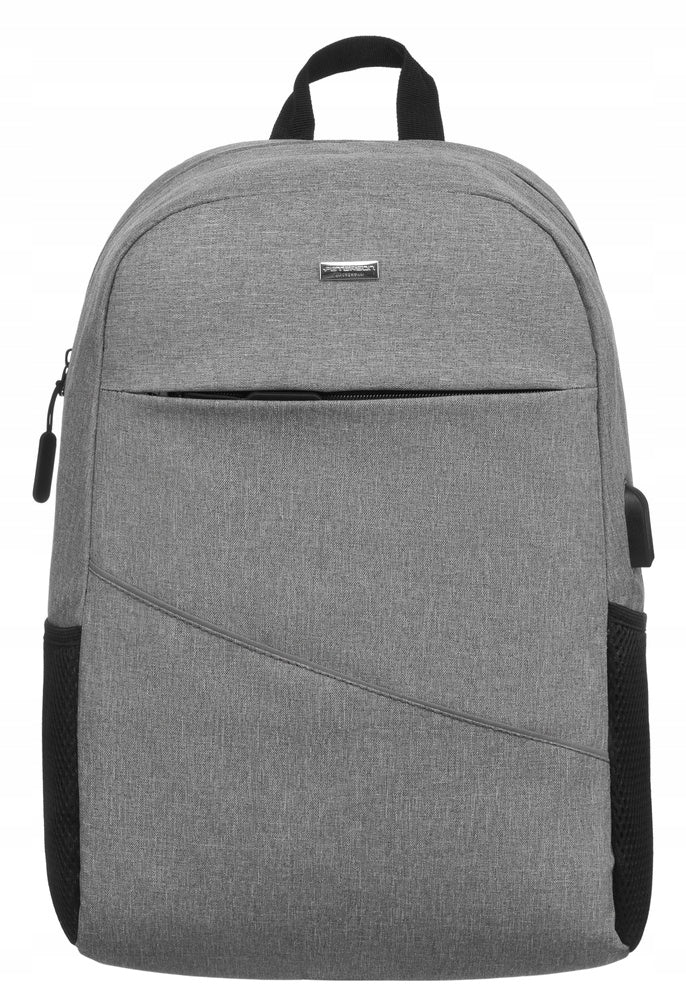 Peterson laptop backpack 15.6" bag port USB cable for school work Brand Peterson
