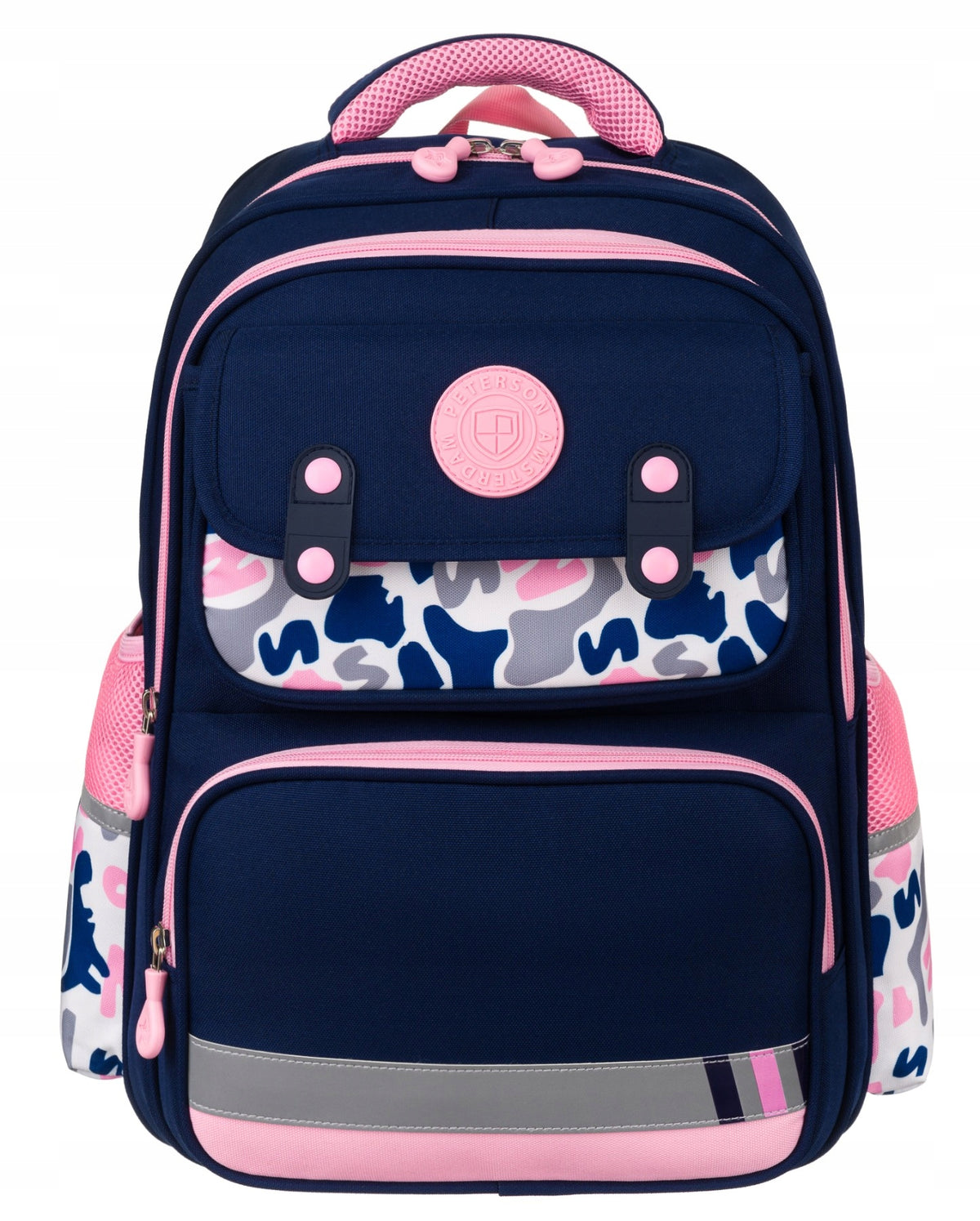 Peterson school backpack blue Manufacturer code PTN PS2-6074 NAVY-PI