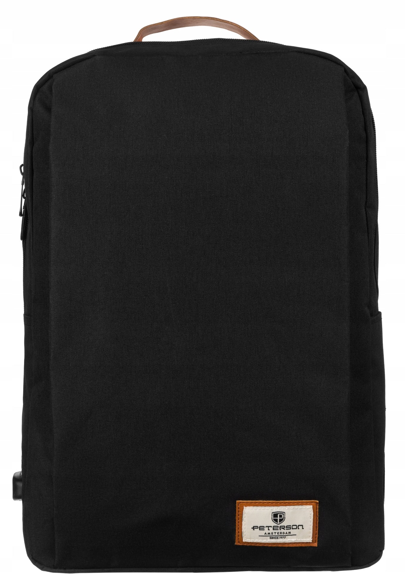 Peterson sports backpack light roomy with USB port socket CHARGER Manufacturer code PTN BPP-02 BLACK