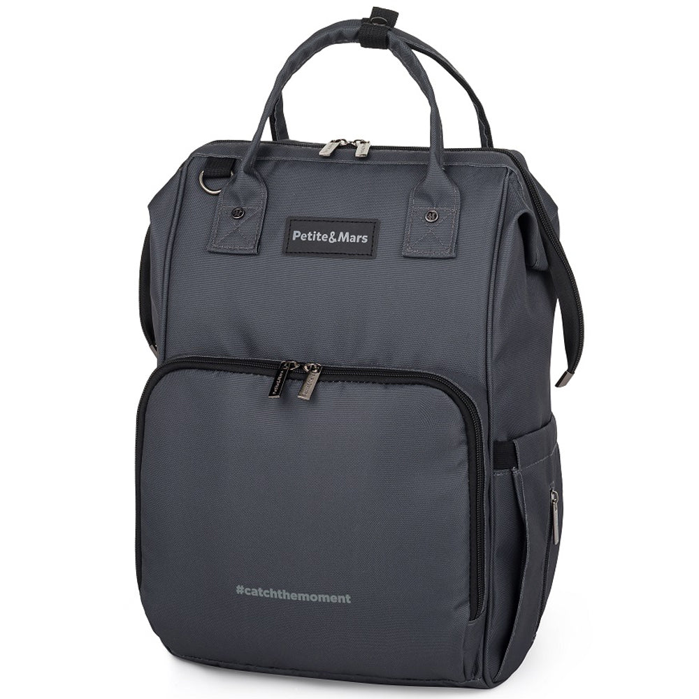 Petite&Mars Jack - Stroller Backpack, Universal | Ultimate Grey