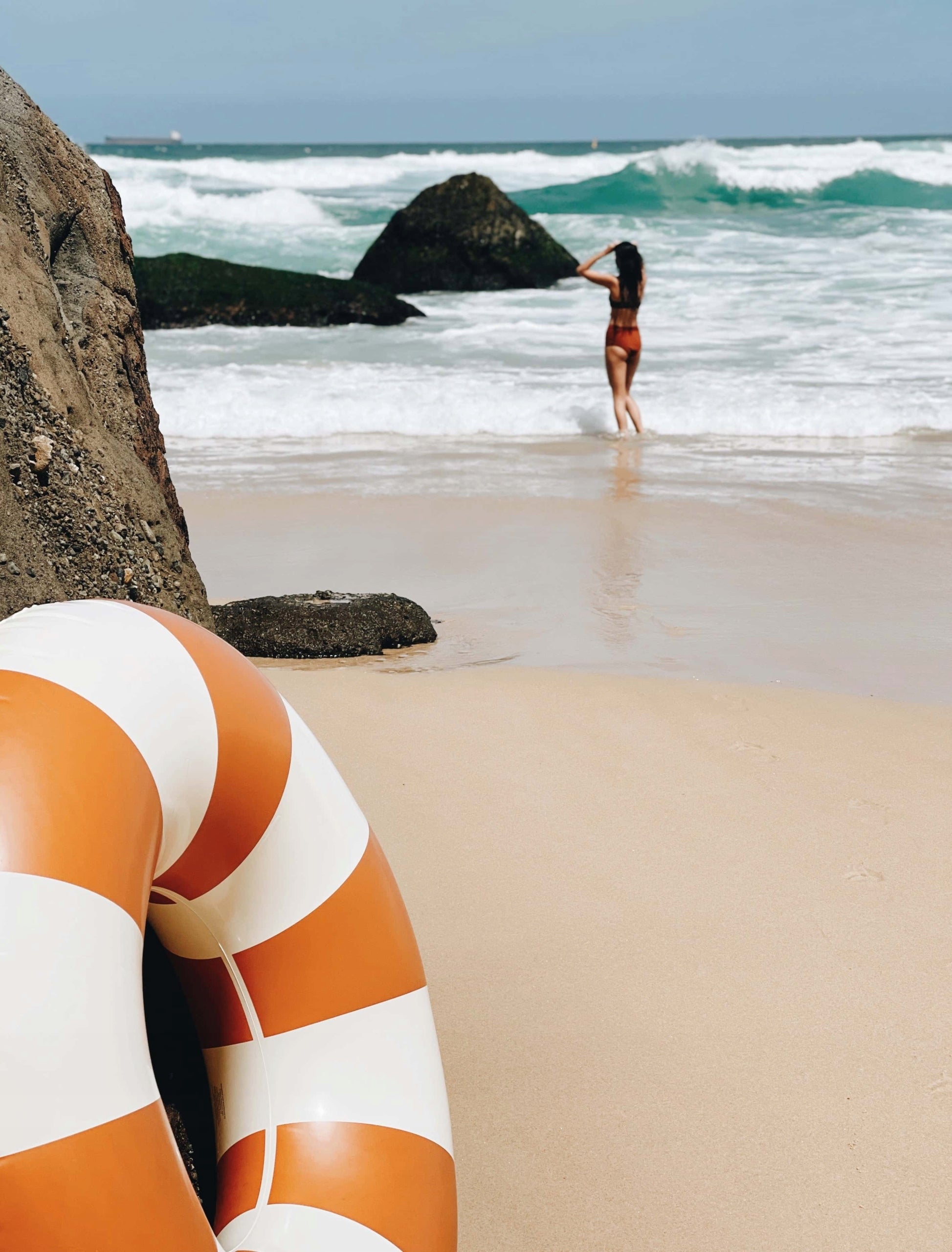 Petites Pommes Inflatable Swimming Wheel Tangerine 120cm EAN (GTIN) 5745000202300