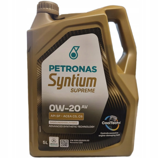 Petronas Syntium Supreme AV 0W20 5L Manufacturer code 0W20 5L 7000