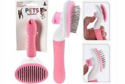 Pets Collection Cat Dog Brush Pink
