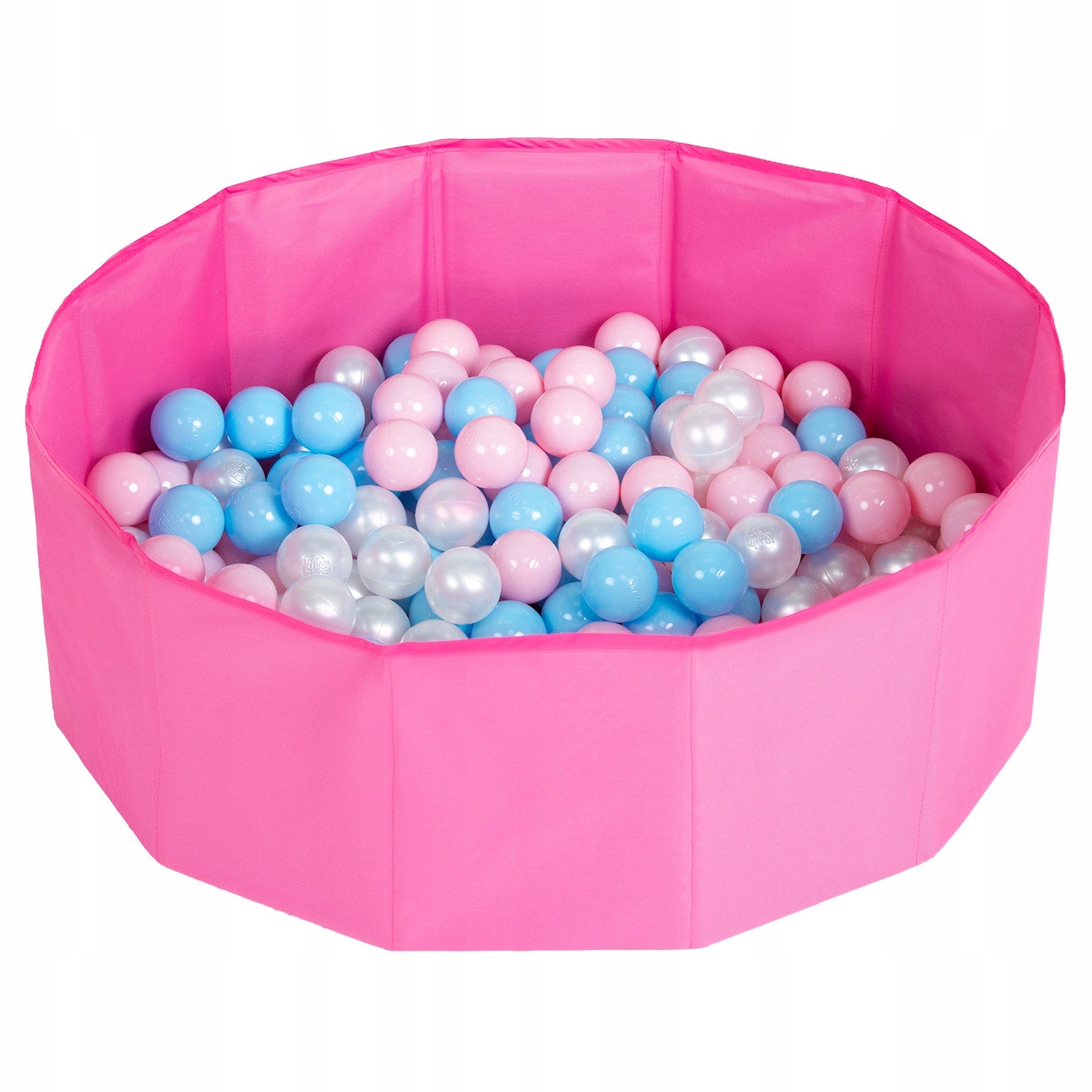 Petsona Zusammenklappbarer Bällepool für Haustiere, 100 Bälle, Pink 