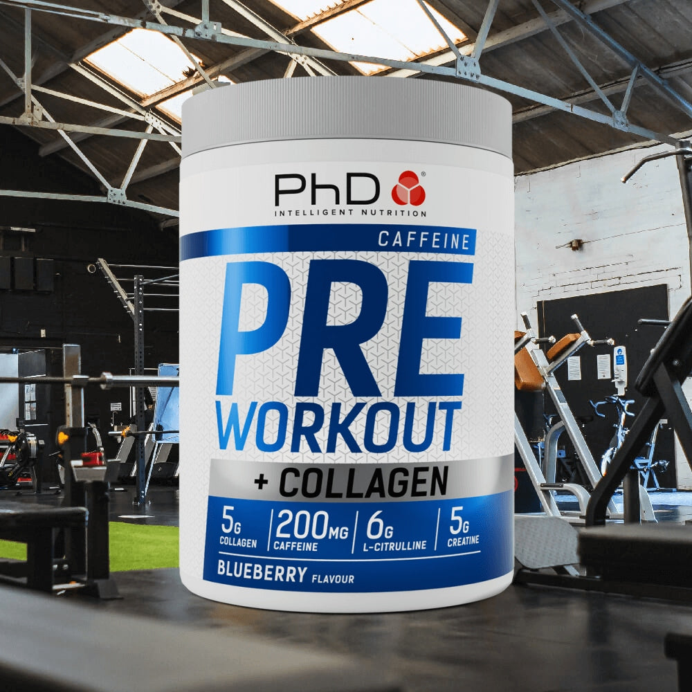 PhD Pre-Workout + Collagen (20 servings) Blueberry Expiration date at least 3 months from the date of purchase