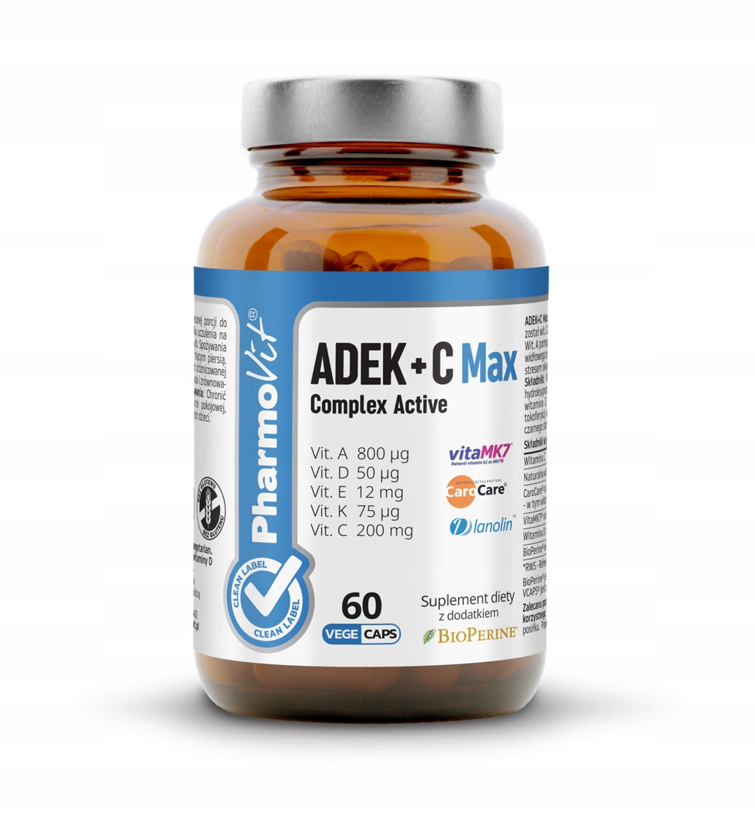 Pharmovit Clean Label ADEK + C Max Complex Active, dietary supplement