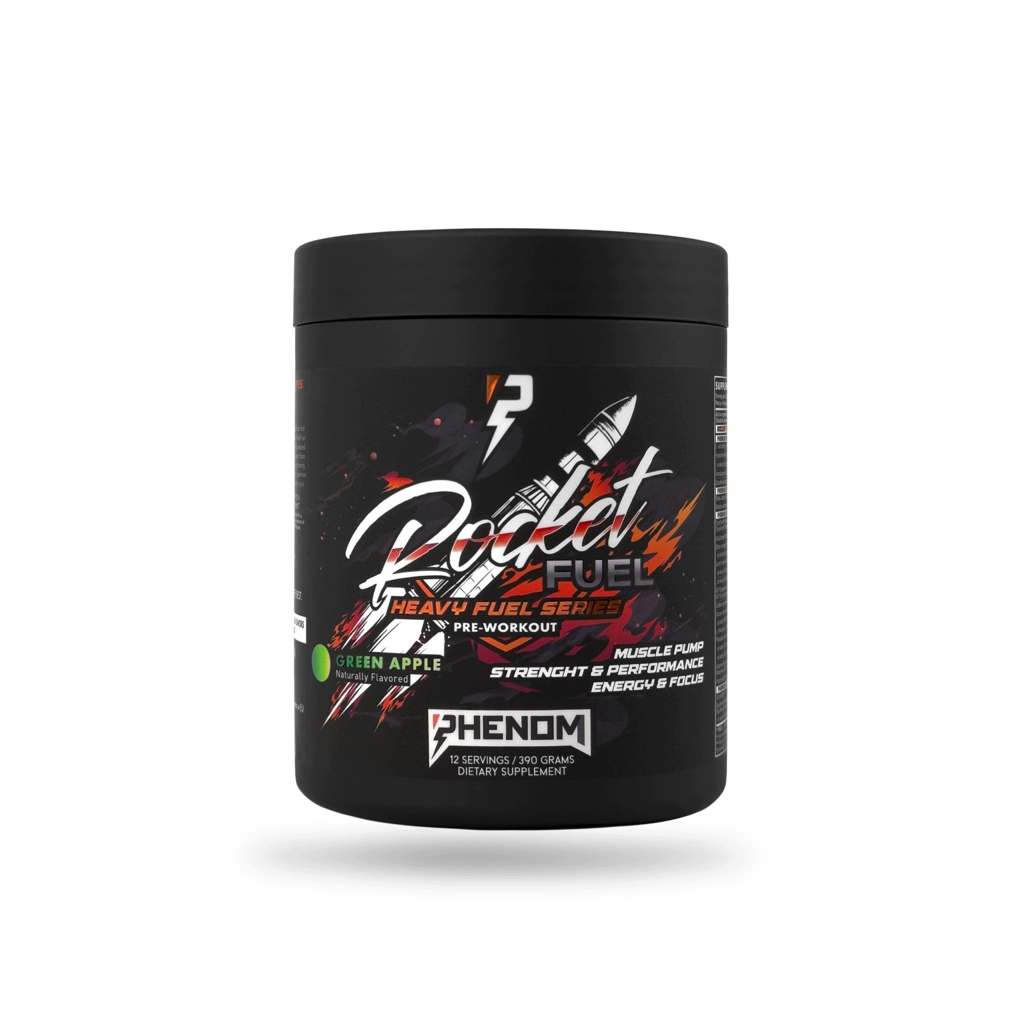 Phenom Rocket Fuel 390g Advanced Pre-workout Apple