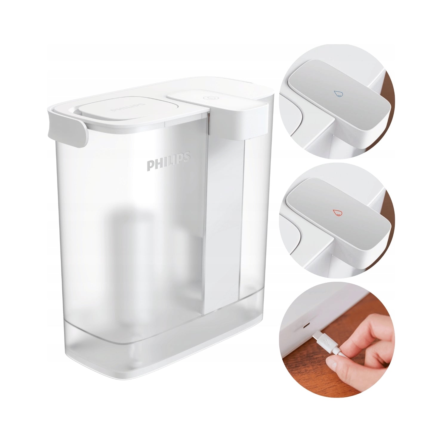 Philips AWP2980WH3/10 + filters Micro X-Clean 3 szt. white