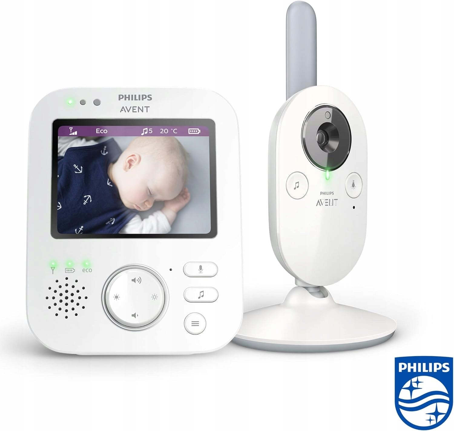 Philips Avent SCD843/26 Baby Monitor, White, Grey, 3,5 inch Brand Philips Avent