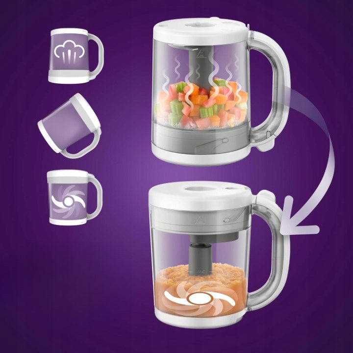 Philips Avent SCF883/20 Steamer Blender 4in1 Infant Kit +Containers Packaging status original
