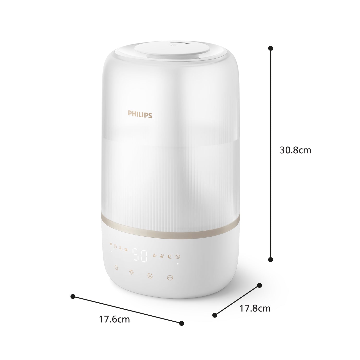 Philips HU1510/04 humidifier, 1000 series, 3.0 l, white Brand Philips