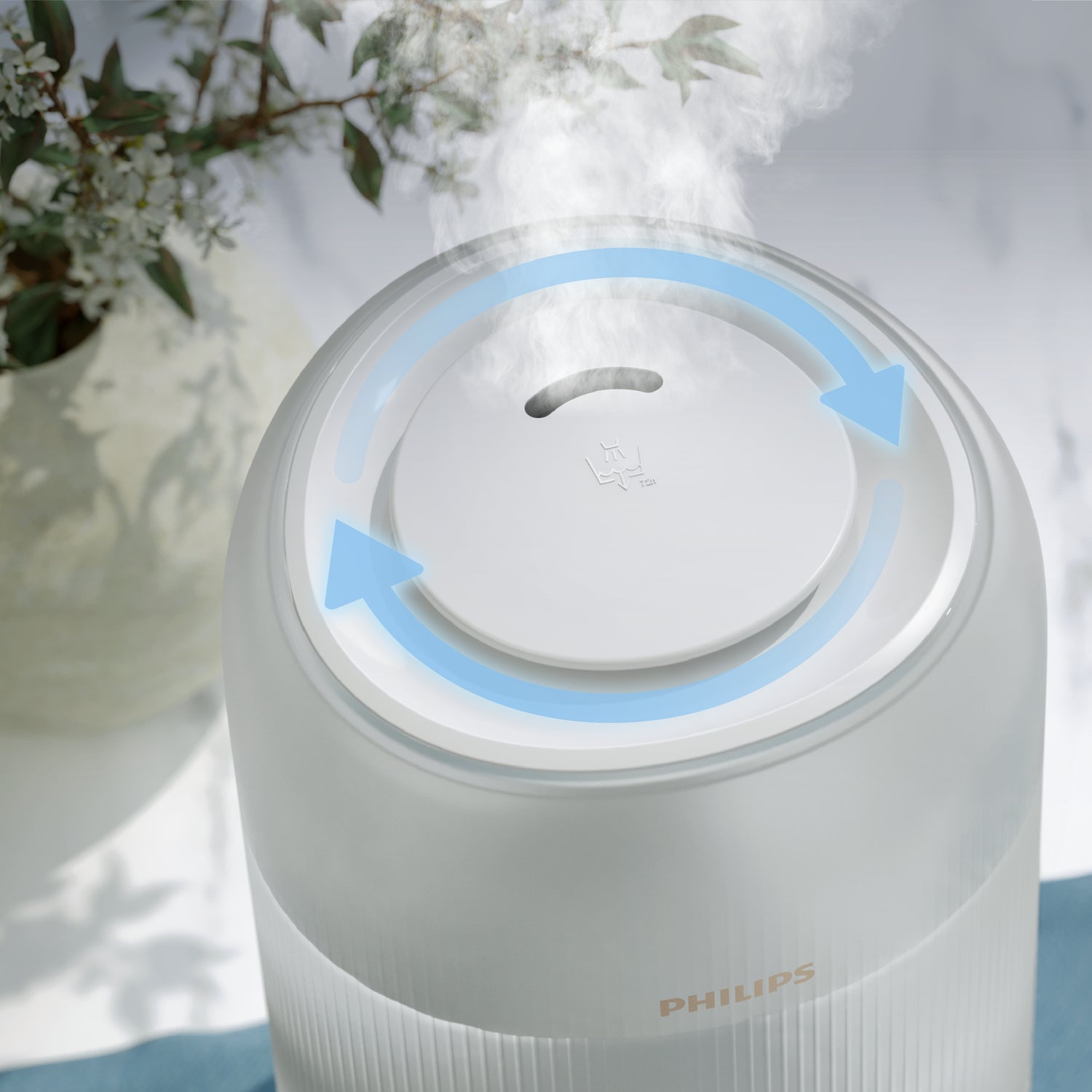 Philips HU1510/04 humidifier, 1000 series, 3.0 l, white Type steam humidifier