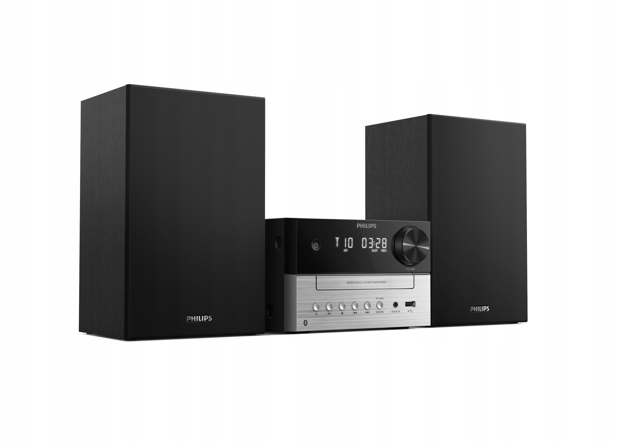 Philips Mikrověž Bass reflex 20 W Bluetooth 5.4 FM, CD, USB TAM3205M2 Brand Philips
