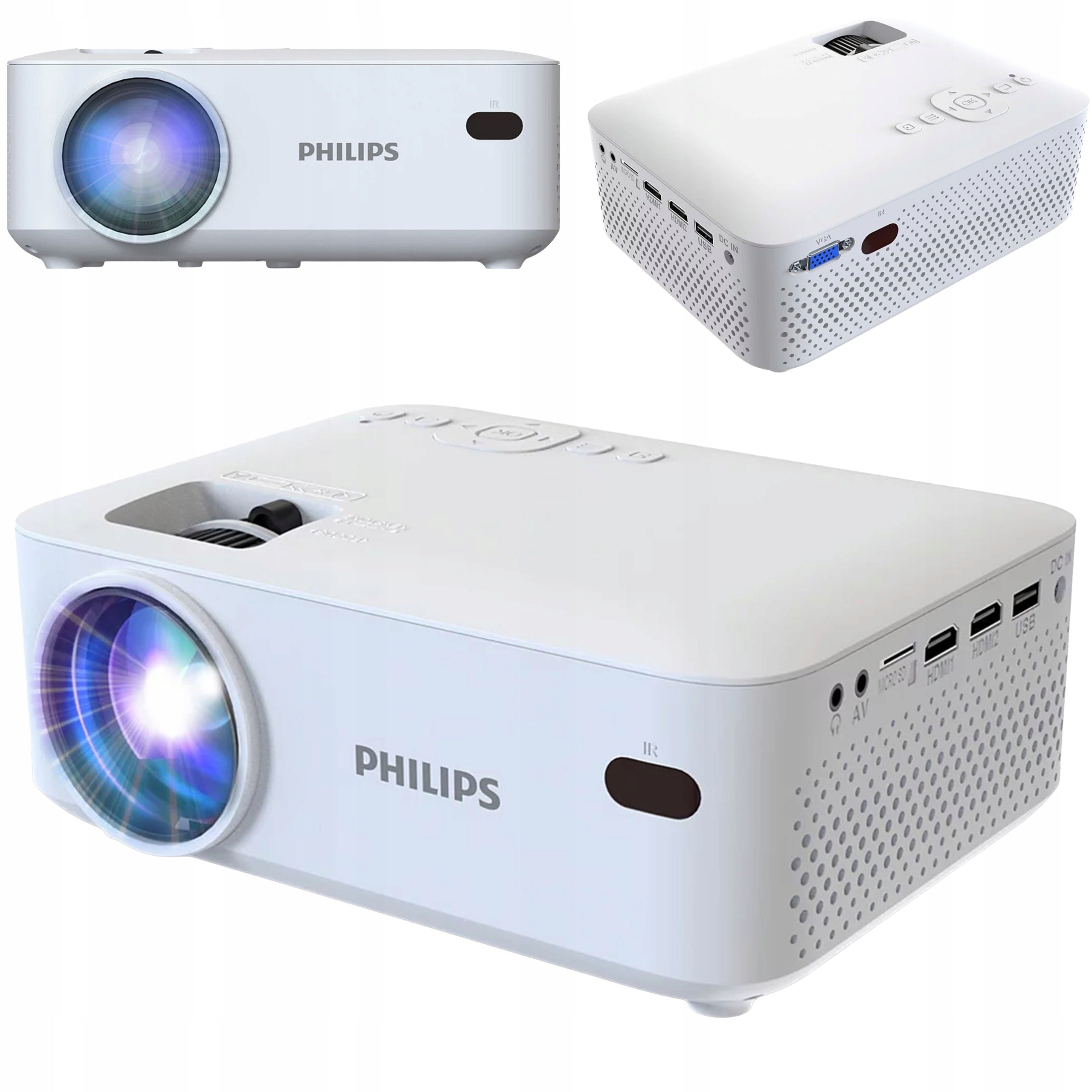 Philips N-100 NeoPix 100 Smart Mini Projector SD 480p 100 ANSI LCD