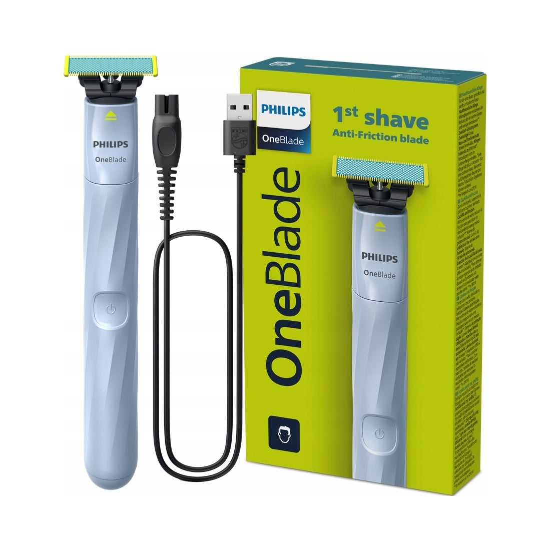 Philips OneBlade QP1324/20 First Shave Shaver Trimmer 3in1 Waterproof