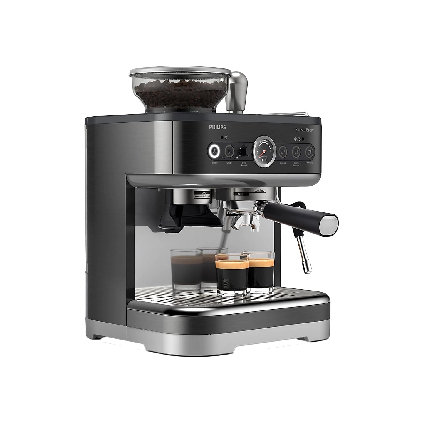Philips PSA3218/10 flask coffee maker with pressure grinder 1350 W black Model PSA3218/10