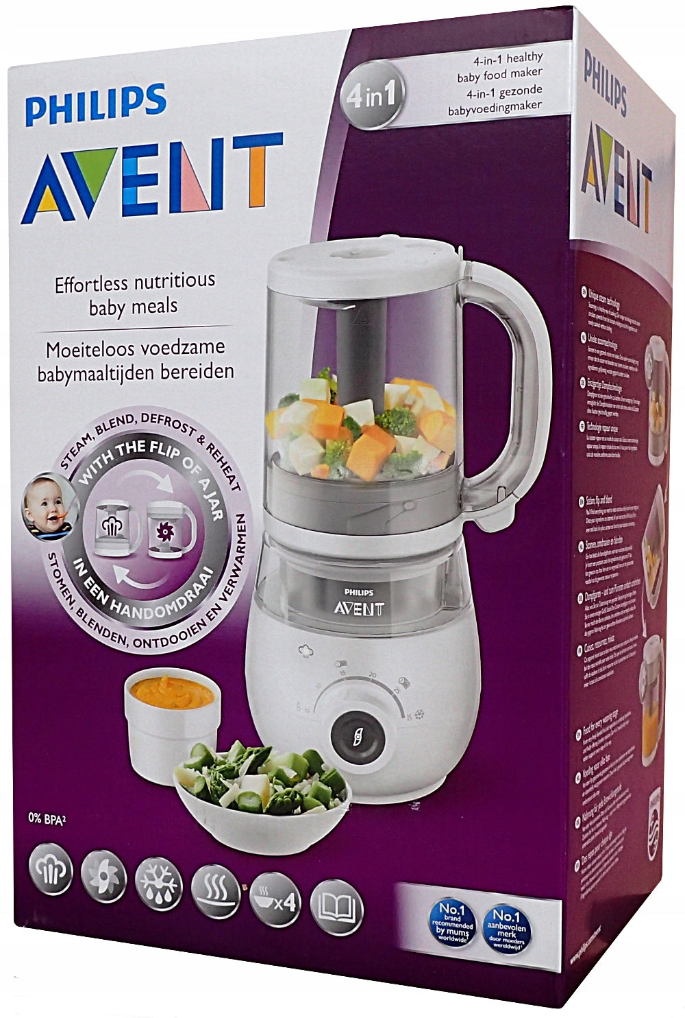 Philips SCF883/01 Avent Blender Chalice Steamer Mixer 4in1 Brand Philips