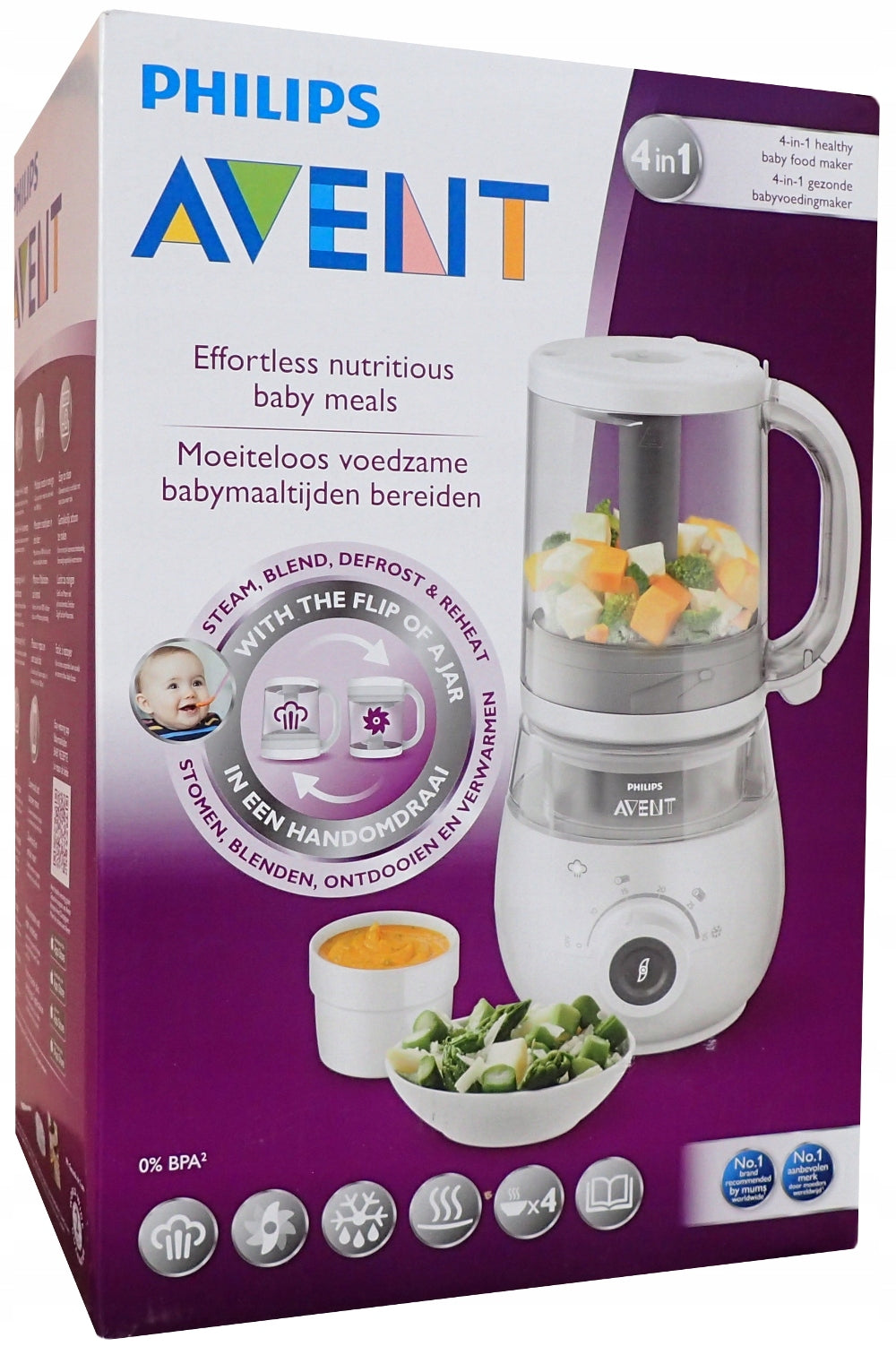 Philips SCF883/01 Avent Blender Chalice Steamer Mixer 4in1