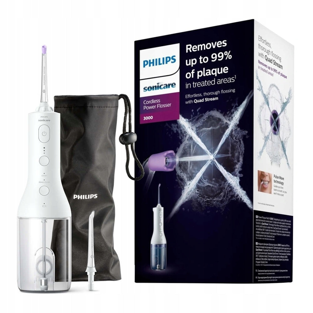 Philips SONICARE HX3826/31 Cordless Power Flosser 3000 WHITE Water Flosser