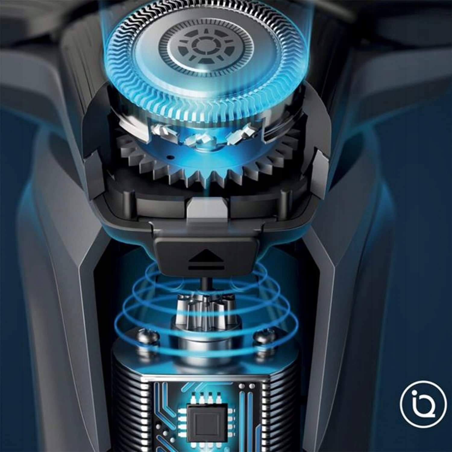 Philips Series 7000 SkinIQ rotary shaver black rechargeable 60 minutes Dominant color black