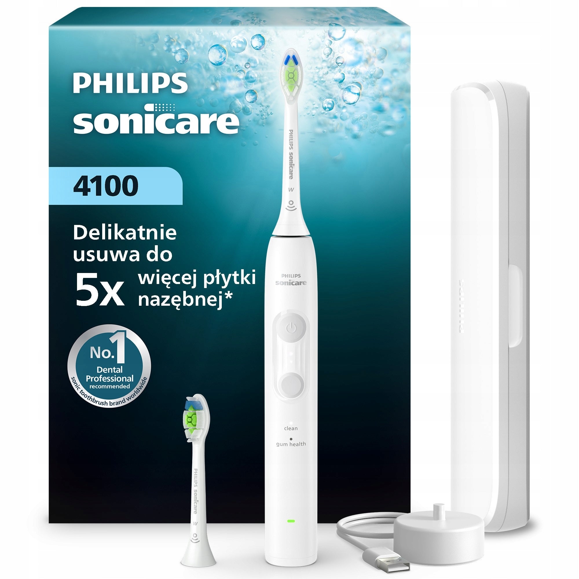 Philips Sonicare 4100 sonic toothbrush white travel case HX4044/41 Manufacturer code HX4044/41