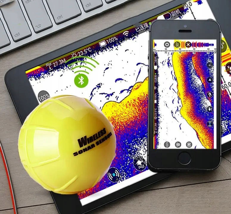 Phiradar BT100 sounder Batteries included yes